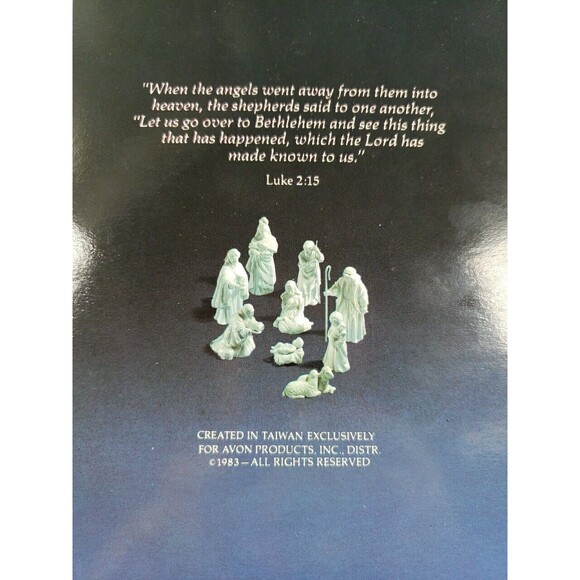 Vintage 1983 Avon Bisque Porcelain Nativity Collectable "The Shepherd " Figurine - Picture 15 of 15